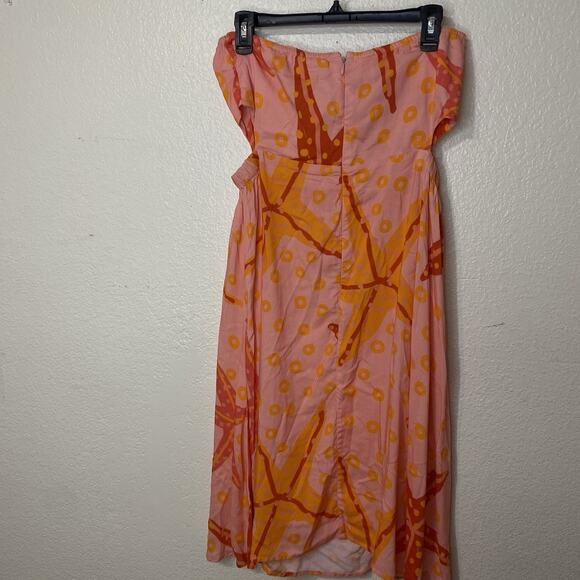 Farm Rio Under The Sea Bow Tie Cover Up Dress Starfish Cut Out Size M - Picture 7 of 8